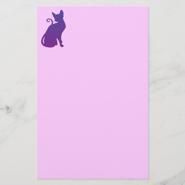 Lila Cat Brevpapper (Framsida)