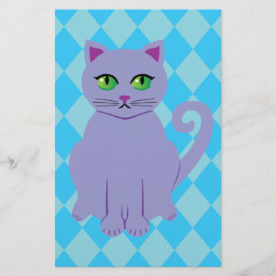 Lila Cat Brevpapper
