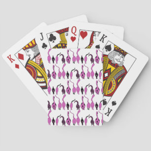 Lila Cat Butts Mönster Casinokort