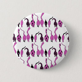 Lila Cat Butts Mönster Knapp