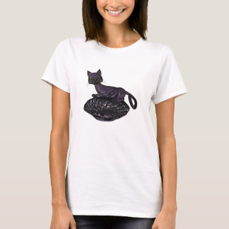 Lila Cat Napping Tee Shirt