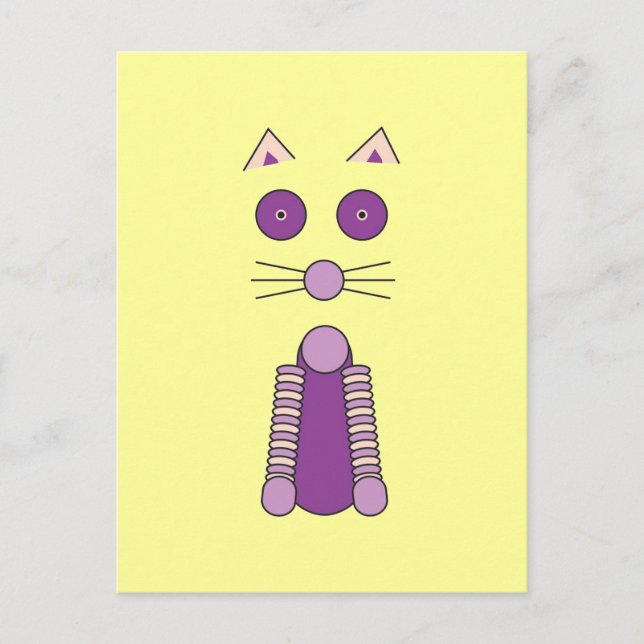 LILA CAT VYKORT (Framsida)