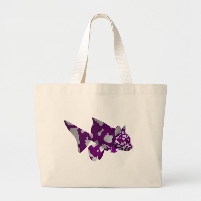 Lila Catfish Jumbo Tygkasse (Framsidan)