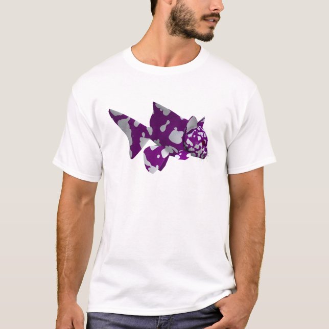 Lila Catfish T-shirt (Framsida)