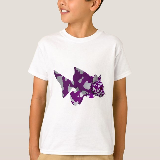 Lila Catfish T Shirt (Framsida)