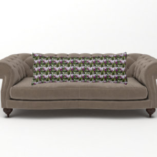 Lila Cattleya Orchids Blommönster Body Pillow Kroppskudde