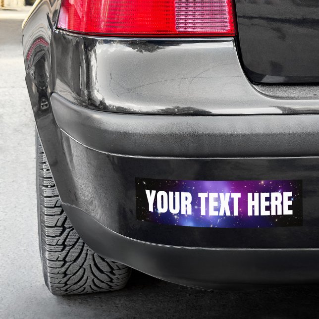 Lila Celestial Space Photo Blank Bildekal (Purple Celestial Space Photo Blank Bumper Sticker)