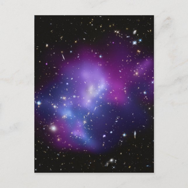 Lila Celestial Space Photo Blank Vykort (Framsida)