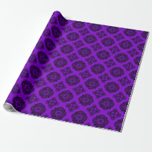 Lila Celtic Damask omsluter papper
