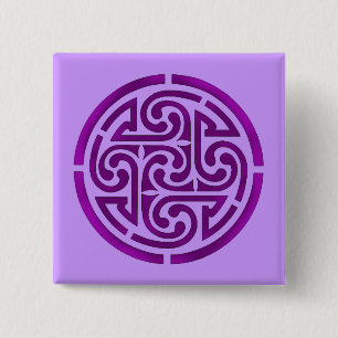 Lila Celtic Knot Design Knapp