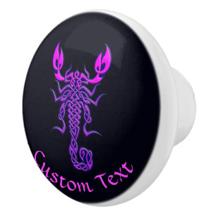 Lila Celtic Knot Scorpion Knopp