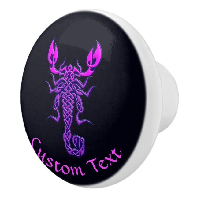 Lila Celtic Knot Scorpion Knopp (Höger)