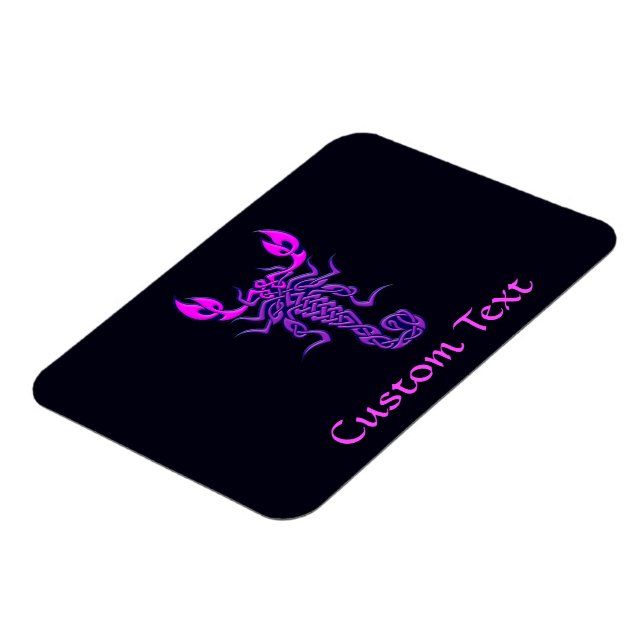 Lila Celtic Knot Scorpion Magnet (Vänstra Sidan)