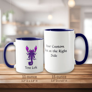 Lila Celtic Knot Scorpion Mugg