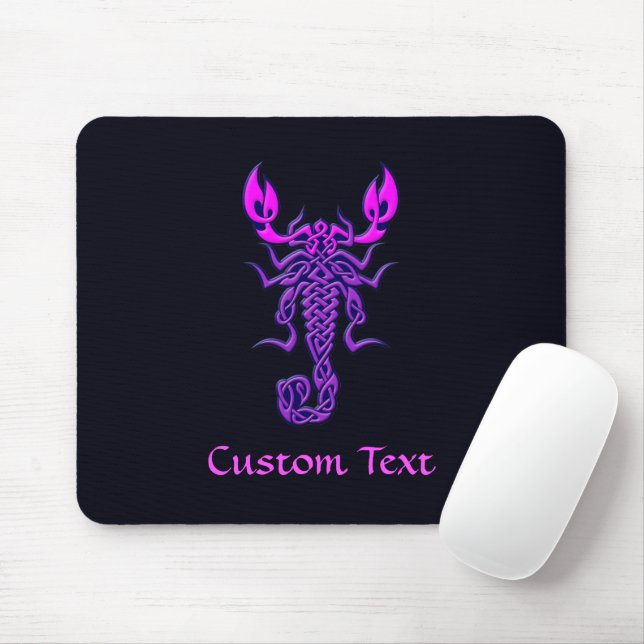 Lila Celtic Knot Scorpion Musmatta (Med mus)