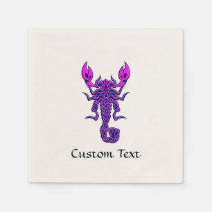 Lila Celtic Knot Scorpion Pappersservett