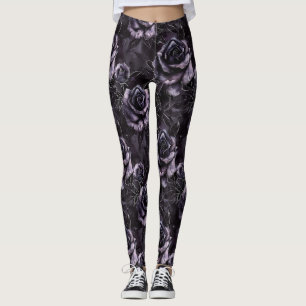 Lila Cemetery Ro Gothic Occult Leggings