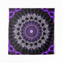Lila Chakra Tapestry - Andlig Wall Art