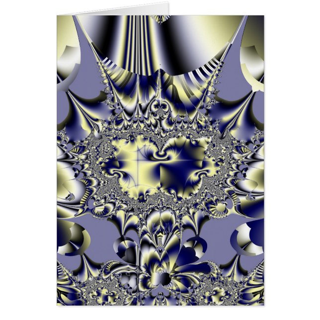 Lila Chaos Hälsningskort (Framsidan)