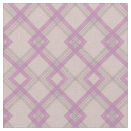 Lila check rand tyg