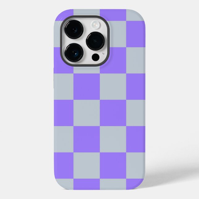 Lila Checkered Gingham Mönster (Baksida)