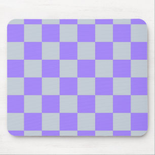 Lila Checkered Gingham Mönster Musmatta