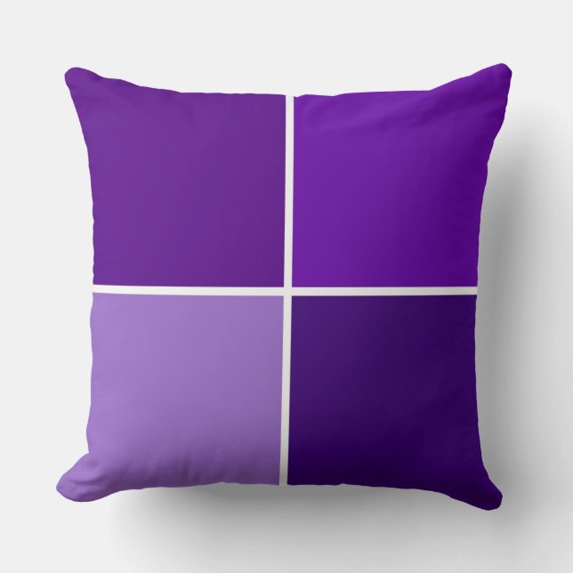 Lila Checkers Kudde (Framsida)