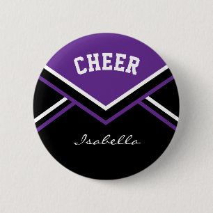 Lila Cheerledare Cheer Knapp