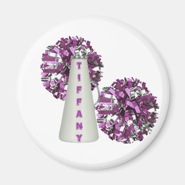Lila CheerLedare Magnet (Framsidan)