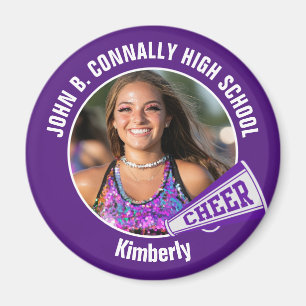 Lila Cheermanager Photo High School Spirit Cheer Magnet