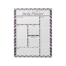 Lila Chevron Daily Planner