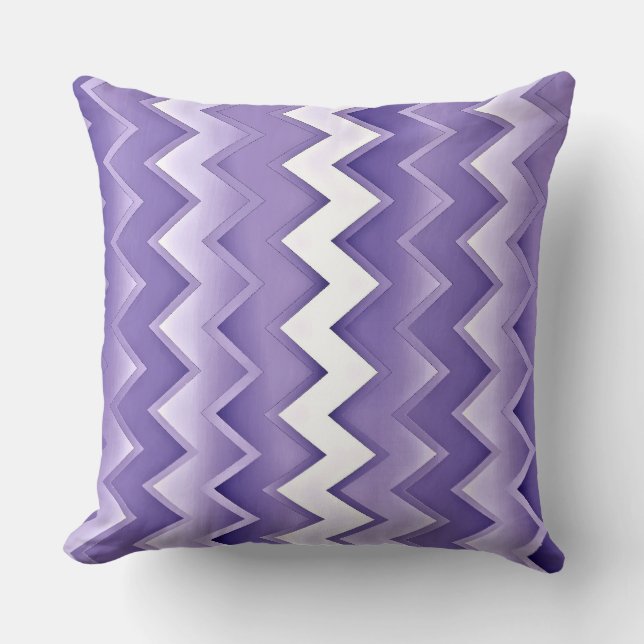 Lila Chevron Kudde (Framsida)