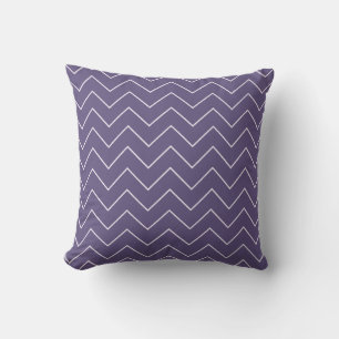 Lila Chevron Kudde för Babyflicka sovrum