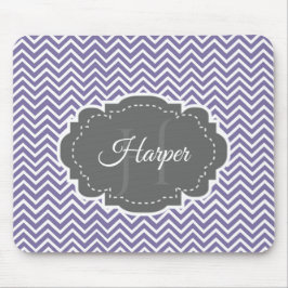 Lila Chevron Personlig Musmatta