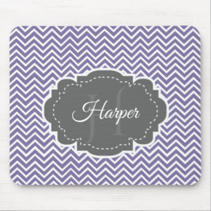 Lila Chevron Personlig Musmatta