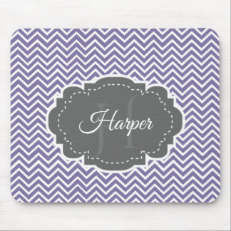 Lila Chevron Personlig Musmatta