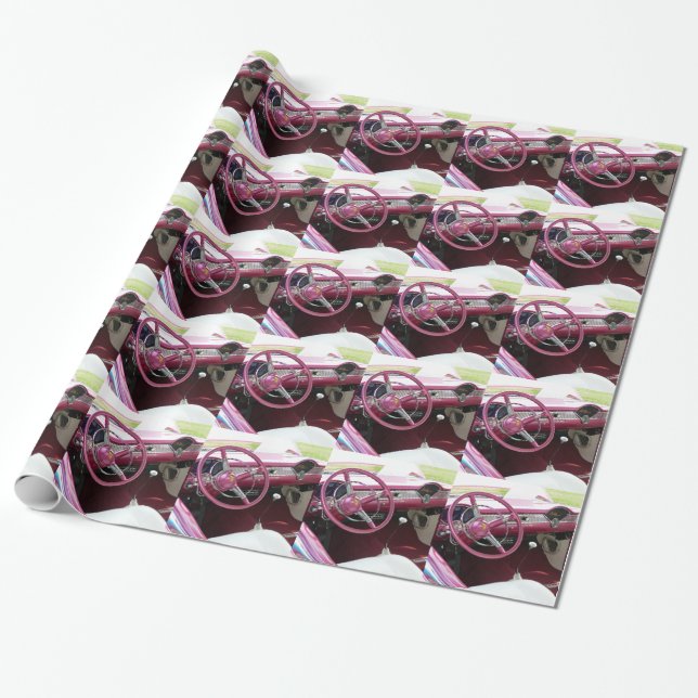 Lila Chevy Bel Luft Presentpapper (Utrullad)