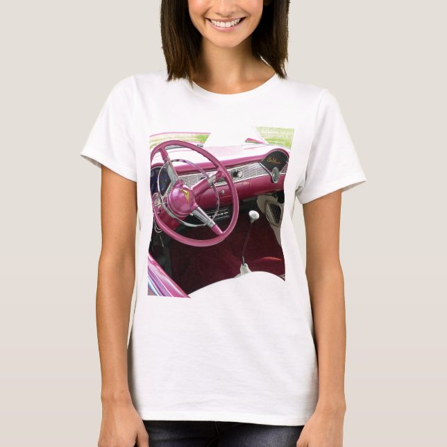 Lila Chevy Bel Luft T Shirt (Framsida)