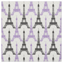Lila Chic Eiffel Torn Mönster
