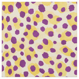 lila-chic-gult--cheetah-utskrift med färgfärg tyg