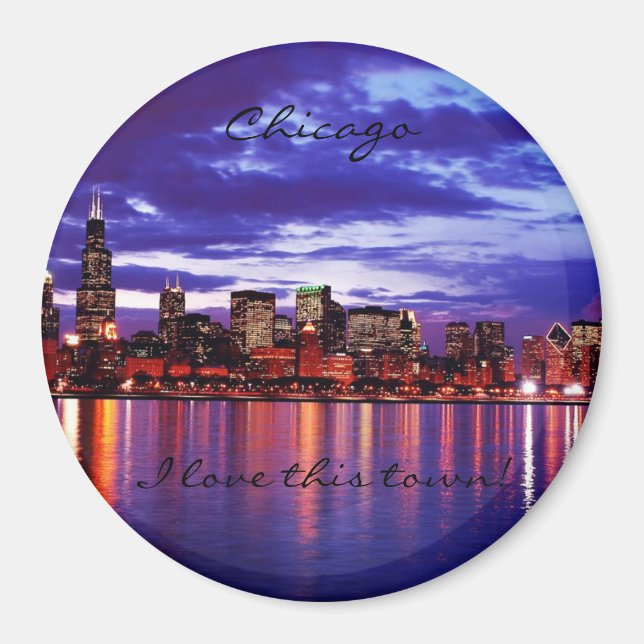 Lila CHicago Magnet (Framsidan)