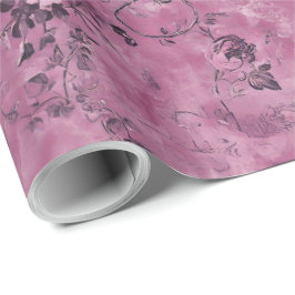 Lila Chinoiserie Dekoration Presentpapper