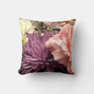 Lila Chrysanthemum Bouquet Dekorativ kudde