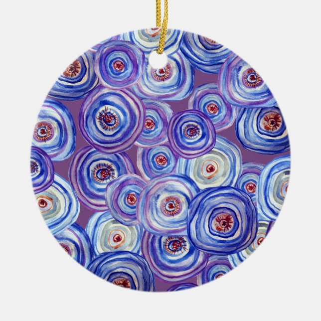 Lila Circles Decorative Ornament (Framsidan)