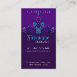Lila Circly Vinkarare Affärskort Visitkort