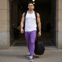 Lila Cirklar Leggings