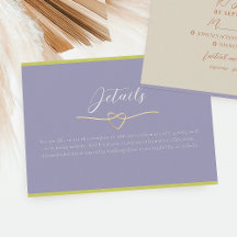 Lila Citrus Grön Bröllopsdetaljer