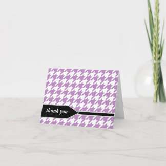 Lila Classy Houndstooth - tack. Tack Kort