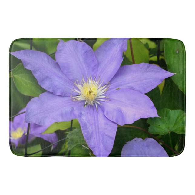 Lila Clematis Badrumsmatta (Framsidan)