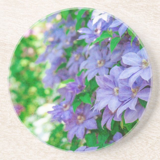 Lila Clematis-blomma Underlägg (Framsidan)